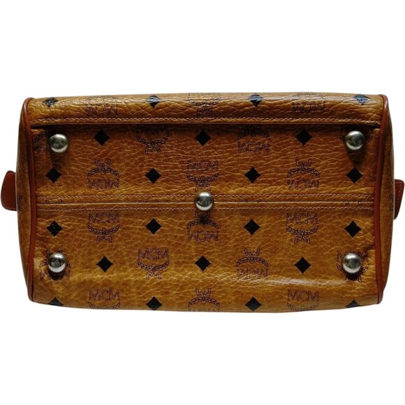 (L2) MCM Hand Bag Brown PVC - Picture 4 of 9